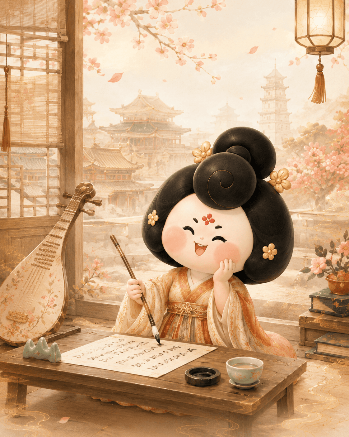 A Chang’an Smile — Poetry, music, tea, and play — made part of everyday life.