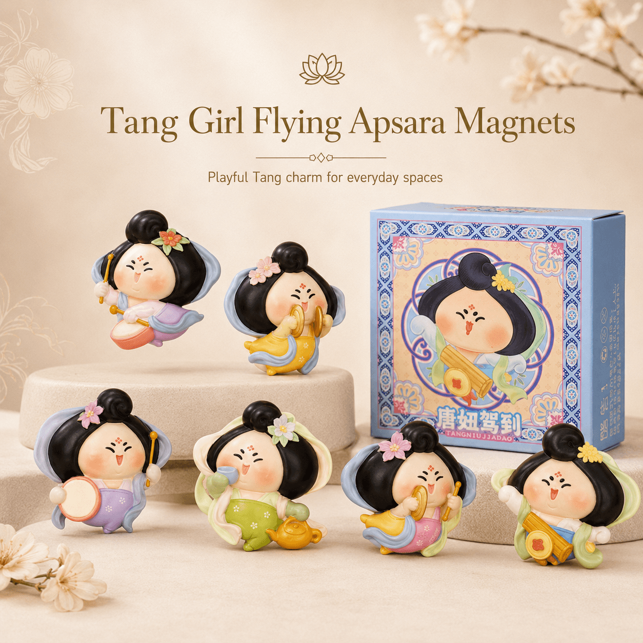 Tangniu Flying Apsaras Fridge Magnet