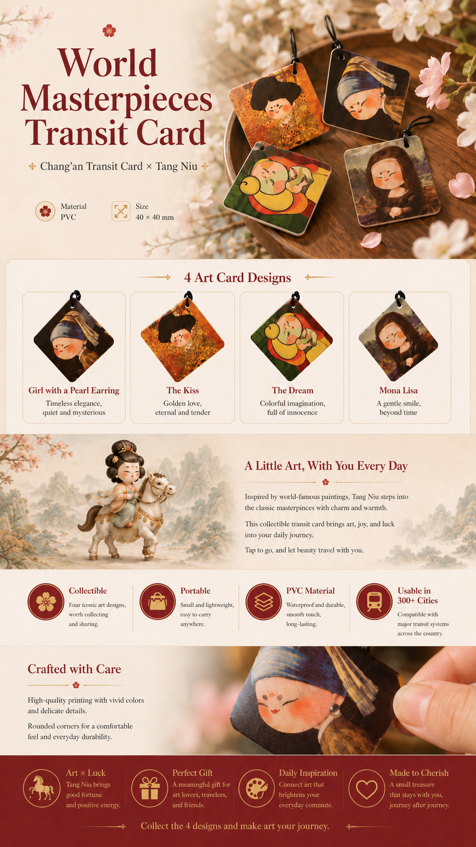 Tangniu World Masterpieces Transit Card — Design details 1